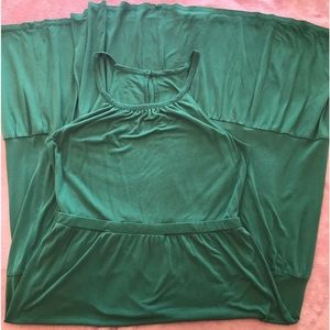 BANANA REPUBLIC Size Medium 💚 Kelly Green Cotton Sundress 💚 Maxi Length Dress